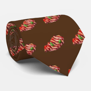 Cool bbq ribs tiled pattern tie