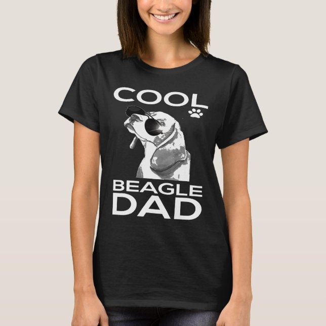 Cool Beagle Dad Dog Tee  Beagle (Front)