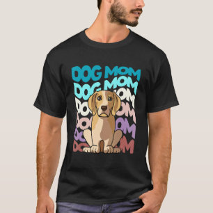 Cool Beagle Dog Mom Retro Vintage Dog T-Shirt