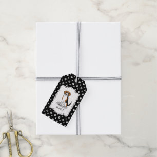 Cool Beagle with Sunglasses (tri colour 3) Funny Gift Tags