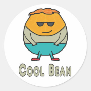 Cool Bean Classic Round Sticker