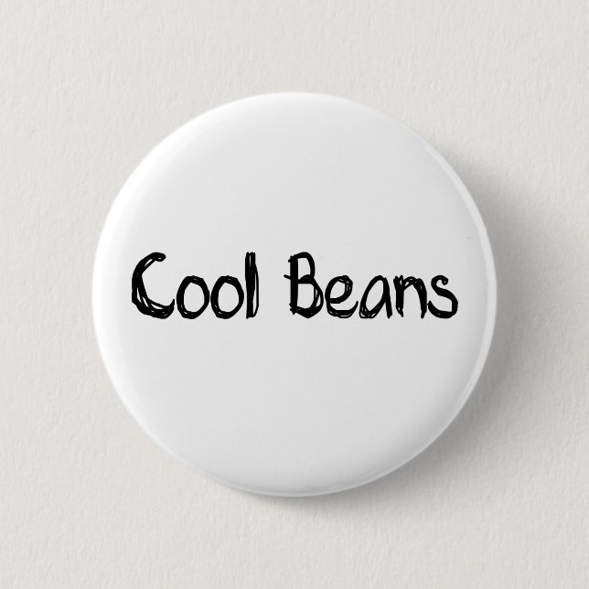 Cool Beans 2 Inch Round Button (Front)