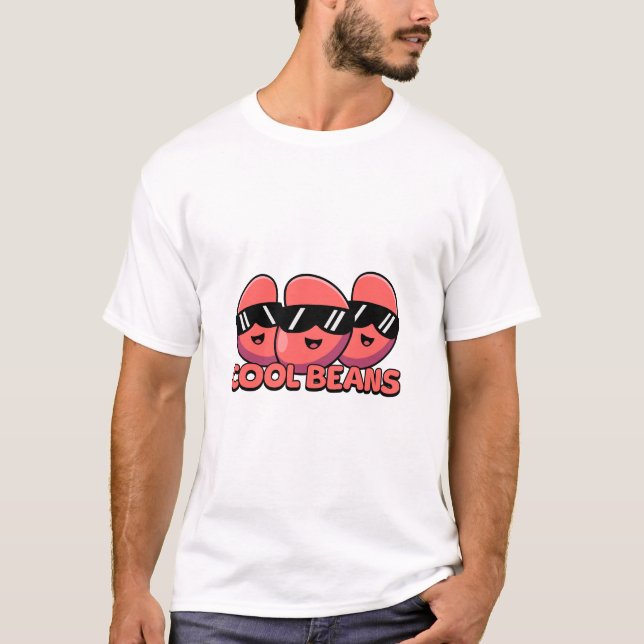 Cool Beans! Cute Kidney Bean Pun T-Shirt (Front)