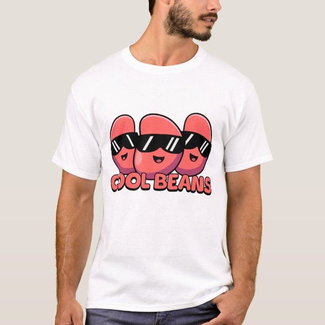 Cool Beans! Cute Kidney Bean Pun T-Shirt (Front)