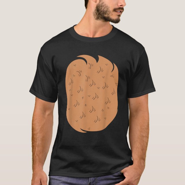 Cool Bear Belly Chest DIY Halloween Party Easy Cos T-Shirt (Front)