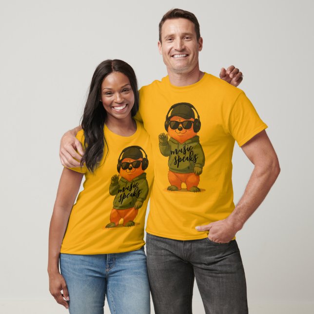 cool bear illustration, T-Shirt (Unisex)