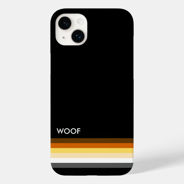 Cool Bear Pride Flag woof Case-Mate iPhone Case (Back)