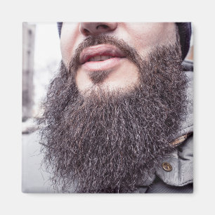 Cool Beard & Moustache magnet