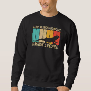Cool Bearded Dragon For Men Women Reptile Lizard Sweatshirt