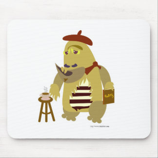 Cool Beatnik Monster Cartoon Character Fun Art Mouse Pad
