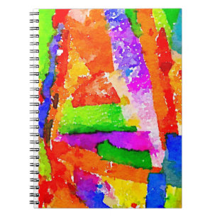Cool Beautiful Colourful Abstract Collage Notebook