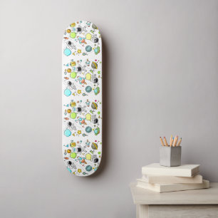 Cool beautiful space astronaut skateboard