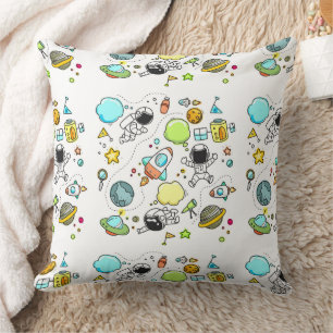 Cool beautiful space astronaut  throw pillow