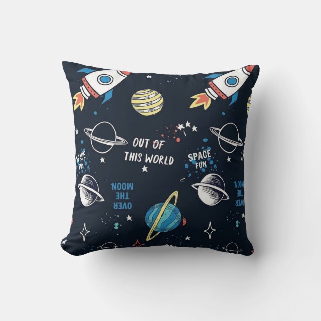 Cool beautiful space astronaut  throw pillow (Front)