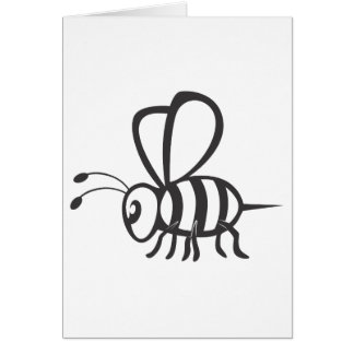 Cool Bee Black Outline Logo Tattoo Shirt