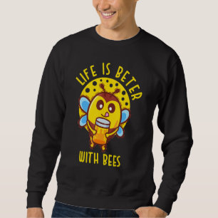 Cool Bee For Men Women Honey Bumble Bee Beekeepin Sweatshirt