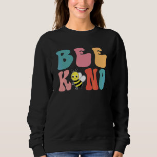 Cool Bee Kind Flower Bumble Bee Women Girls Sweatshirt