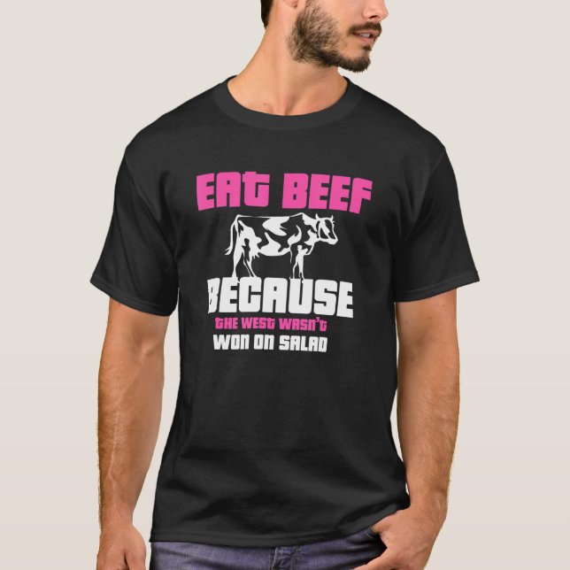 Cool Beef And Cow T-Shirt (Front)