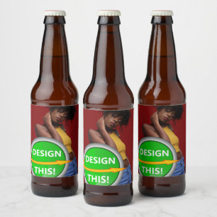 COOL! Beer Bottle Labels (4" x 3.5") - Set of 6