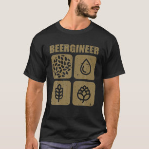 Cool Beer Brewing Art Men Women Homebrew Craft Bee T-Shirt