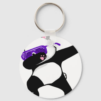 cool beer dabbing design keychain