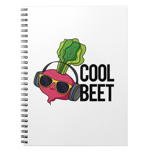 Cool Beet Funny Food Beet Pun  Notebook (Front)