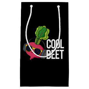 Cool Beet Funny Veggie Pun Dark BG Small Gift Bag