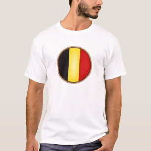 Cool Belgium Flag Seal T-Shirt