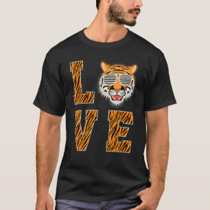 Cool Bengal Tiger With Sunglass Growling Mouth Tig T-Shirt