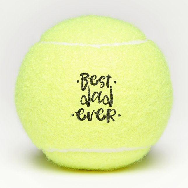 Cool Best Dad Ever Urban Script Father's Day Gift Tennis Balls (Front)