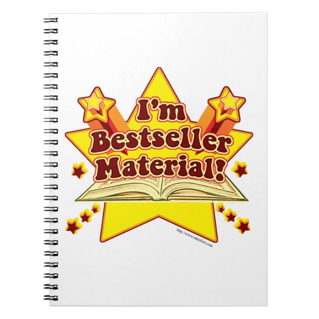 Cool Bestseller Material Epic Author Slogan Notebook (Front)