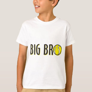 Cool Big Bro Brother Shirt - Tennis Theme