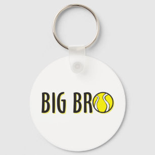 Cool Big Bro Brother Shirt - Tennis Theme Keychain