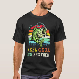 Cool Big Brothers Bass Fishing Bass Fish Older Big T-Shirt