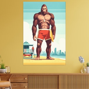 Cool Bigfoot Canvas Print
