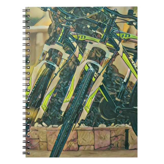 Cool bike artwork notebook (Front)