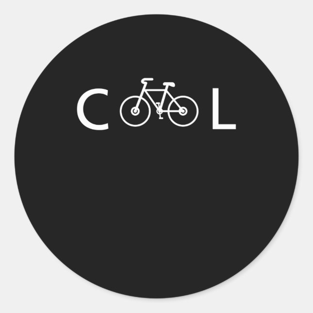 Cool Bike Shirt Biyclce Cycologist Gift Classic Round Sticker (Front)