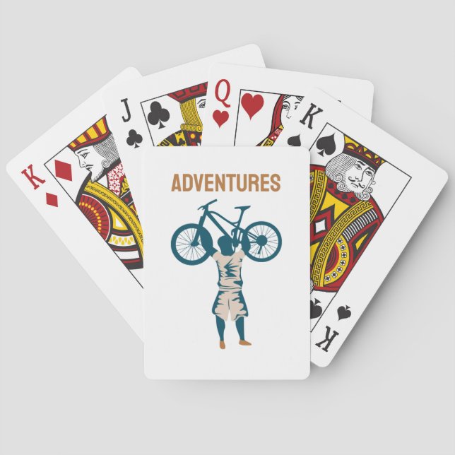 Cool Biker - Adventures Playing Cards (Back)