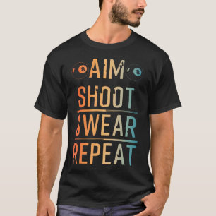 Cool Billiard Art For Men Women Pool Player Billia T-Shirt