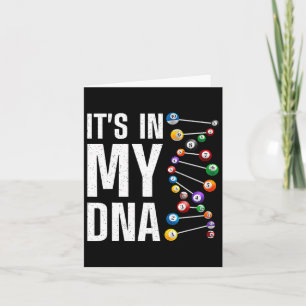 Cool Billiards Art For Men Women Pool Player Billi Card