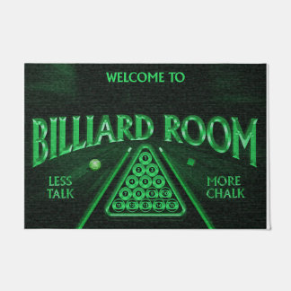 Cool Billiards Room Rug, Game Room  Doormat