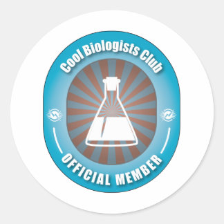 Cool Biologists Club Classic Round Sticker