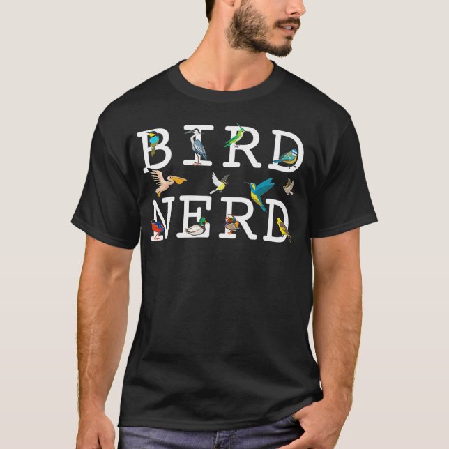 Cool Bird Lover Birdwatching Present Birdwatcher T-Shirt (Front)