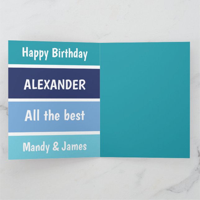 Cool Birthday Wishes Card (Inside)