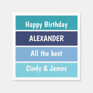 Cool Birthday Wishes  Napkin