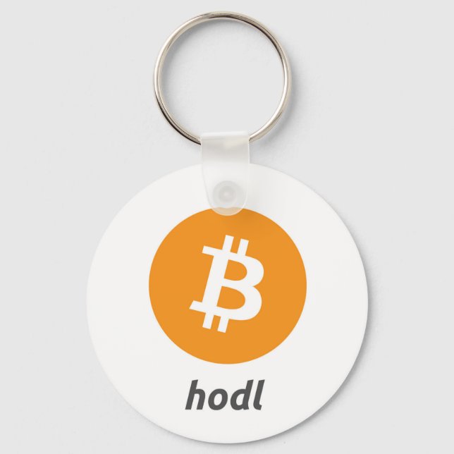Cool Bitcoin Hodl Keychain (Front)