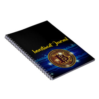 Cool Bitcoin logo investment journal note book