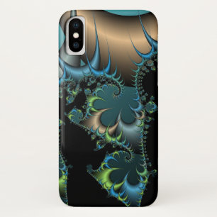 Cool Black and Blue Fractal Case-Mate iPhone Case