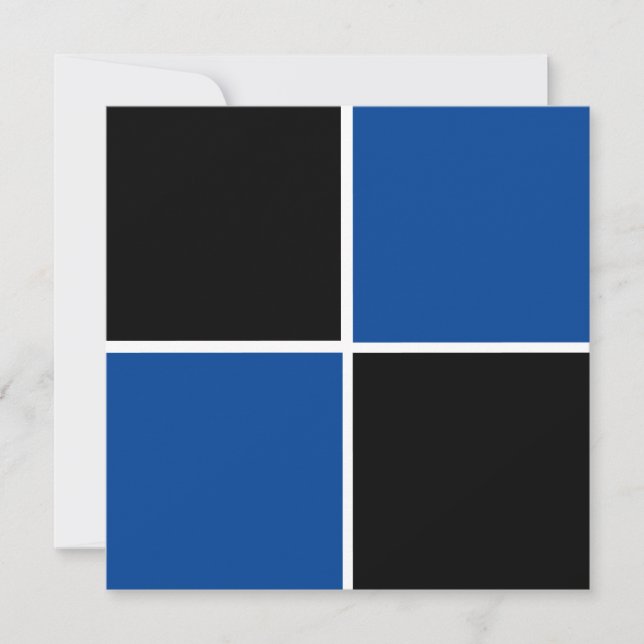Cool black and blue square pattern (Front)