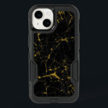 Cool Black And Gold Marble Stone Print<br><div class="desc">Cool modern black and gold tones marble stone texture print.</div>
